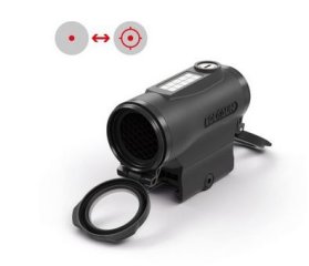 Holosun TITAN Rotpunktvisier Elite HE530G-RD inkl.Picatinny-Schnellspann-Montage MIT 3fach Magnifier