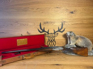 Doppelflinte Abbiatico & Salvinelli 12/70 - 70cm - Seitenschlosse mit Gravur - Waffen Schlemmer