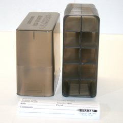 1 x BERRY'S .50 BMG Patronenboxen .50 Browning 10er BOX für Hülsen oder Patronen - GRAU | SMOKE