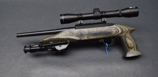 Pistole Ruger Charger, Kaliber 22lr., Schichtholzschaft, ZF RWS 4x32, TOP