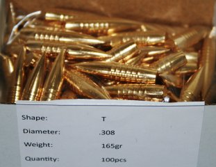 100 x L.O.S. LOS CERKNO T TACTICAL Bleifrei MATCH Geschosse .308 Win. .300 165gr 10,69g Messing Soli