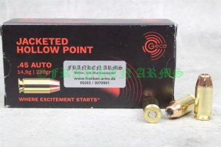 Geco .45 Auto JHP 230gr. 14,9g 50 Stück 2317715