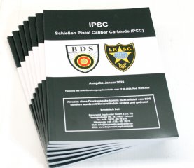 IPSC BDS Regelwerk PCC Pistol Caliber Carbine DEUTSCH DIN-A5 gebundene Ausgabe Aktueller Stand 2025