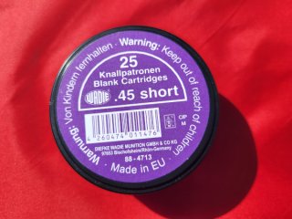 Wadie Knallpatronen im Cal. 45 SHORT