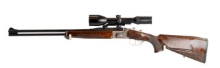 Erstklassiger Bergstutzen Krieghoff Ultra 9,3x74R, 5,6x52R Schmidt und Bender Zenith