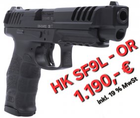 HK SFP9L-OR - HALBAUTOMATISCHE SPORTPISTOLE - OPTICAL READY FÜR REFLEXVISIER - 9 MM LUGER