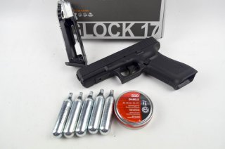 Glock 17 Gen5 * mit 21 Schuß Magazin Diabolos * BlowBack mit Starterpaket