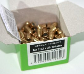 100 Stück S&B | Sellier&Bellot Geschosse V319622 | 7,62x25 Tokarev Dia .308/.310 - 85grs / 5,5g FMJ