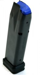 1 x 20 Schuss Ersatzmagazin für WALTHER PDP FULL SIZE 18+2 20rds 9mm 9x19 Luger NEU Aluboden schwarz