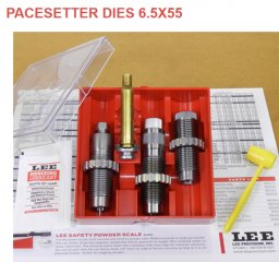 LEE 3-Die-Pacesetter Langwaffen Matrizensatz-SET Full-Length 6,5x55 SE Swedish Mauser 6.5 x55 #90627