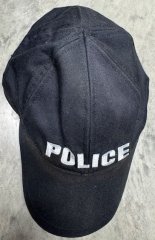 Police Baseball Cap – Schwarz – „POLICE“ – gebraucht