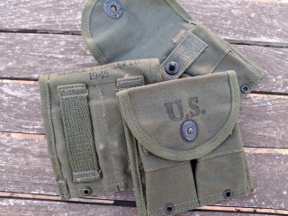 .30 M1 Carbine Magazintasche George S. Rumley 1945 - original US WK2 Ware