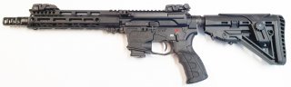 Selbstladebüchse GWMH SPC-HUNTER A5 10" (SWISS PISTOL CARBINE) BLACK Kal.9x19 AR15 Glock Magazin