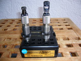 Redding Premium Matrizensatz, 223 Remington, metrische Mikrometerverstellung. Spitzenklasse!