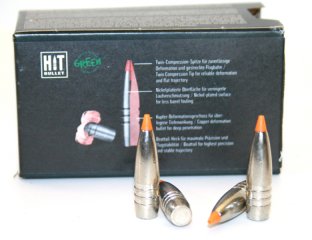 50 Stück NEUE RWS Geschosse HIT BLEIFREI ähnl. BARNES TTSX 8mm S .323 10,4g 160gr Deformation GREEN