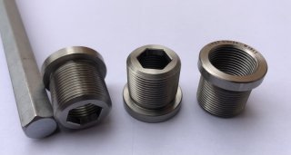 5/8x24 oder M15x1 auf M18x1 Wechseladapter Adapter Schalldämpfer