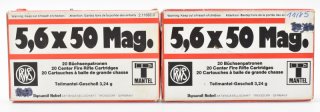 40 RWS Patronen 5,6x50 Mag. -3,24 Vollmantel