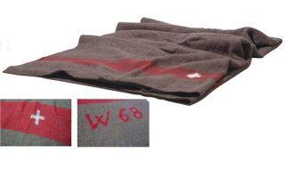 Schweizer Wolldecke ORIGINAL 100% Wolle 200 x 140 cm
