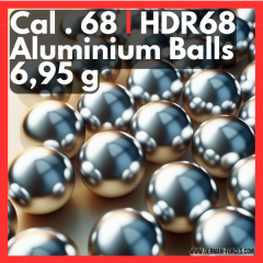 100x HDX68 | HDR68 | TR68 CaI 68 Aluminiumkugeln Alu Balls BBs Passgenau Qualität