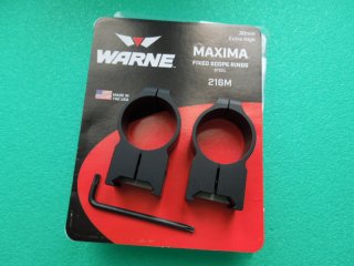 Orig. WARNE 30mm fixed RINGS aus STAHL matt Extra HIGH BH 16,5 NP € 99,90 made in USA