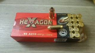 Dekomunition .45ACP Para Geco Hexagon, 1 Stück