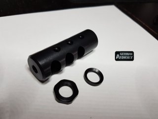 Delta Kompensator 1/2X20 Mündungsbremse Mündungsfeuerdämpfer Flashhider MFD