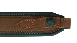 Gewehrriemen ELCHLEDER 50mm breit | rutschfest Länge 105cm, Schnellverschluss > BLITZ-RIEMENKNOPF!