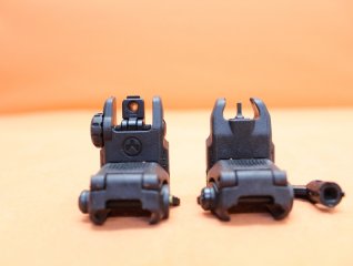 Magpul MBUS Flip-Up Front and Rear Sight SET Handguard Mount Polymer Black Klappkimme und Klappkorn