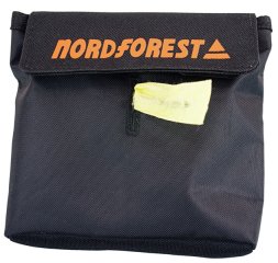 1 x Spendetasche für Rolle FORST-MARKIERUNGSBAND aus Papier > mit Gürtelclip, Klettverschluss