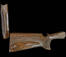 Perazzi MX8 DAUMENGRIFFSCHAFT MIT VORDERSCHAFT SCHÖNES WURZELHOLZ
