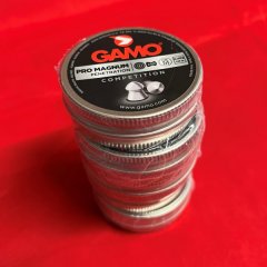 Gamo Pro Magnum 5er Set | Cal. 4,5mm .177 | 0,49g 7.56gr - 1250 Stk. Luftgewehrkugeln