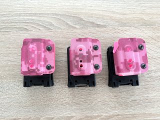 3x Höppner & Schumann Magazinhalter Pink Camo