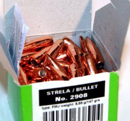 100 Stück S&B | Sellier&Bellot Geschosse #2908 | .308 / 7,85mm - 147grs / 9,55g FMJ | Vollmantel BT