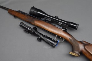 Jagdrepetierer Mauser System 98 9,3x62 + 2 Zielfernrohre 8x56 1,5-6x24 für Ansitz und Drückjagd