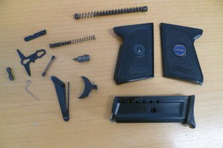 Konvolut freie Ersatzteile und Magazin Walther TP 6,35 mm Browning