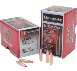 Hornady .224 - 75gr. ELD Match 100 St.