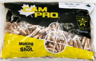 500 Stück NEUE CAMPRO Geschosse .224 55gr FMJ Vollmantel 3,56g .223 Rem. 223 222 Rem. BT Boat Tail !