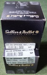 30-06 S&B 11,7 g (180gr.) Teilmantel in der 50 ziger Schüttpackung