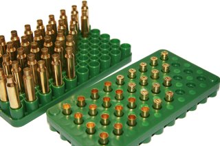 MEGALINE Ladebrett - Reloading Tray - beidseitig verwendbar - für bis zu 86 LW u. KW Patronen