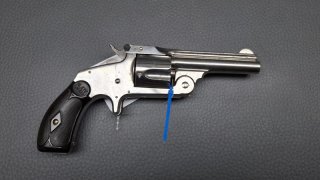 Smith & Wesson Single Action 2nd Issue .38S&W vernickelt Sammlerwaffe