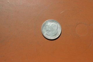 Silbermünze US Half $ Gedenkmünze Monroe + Adams v. 1923