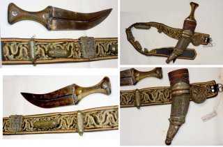 Jambia Jemen, mit Gürtel und Zubehör