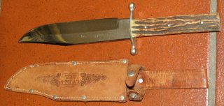 BOWIE Messer mit Horn von C.W. ENGEL, 100 Jahre C.W. Engels Leistung statt Lorbeer