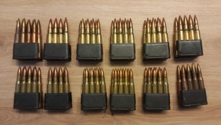 Orig. US Munitionsclip für GARAND M1 inkl. DEKO, TOP, US Army, WK2