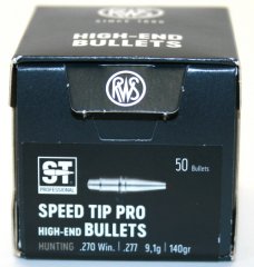 50 Stück NEUE RWS Geschosse - Speed Tip Professional .277 .270 Win. - 9,1g / 140gr | hohe Präzision!