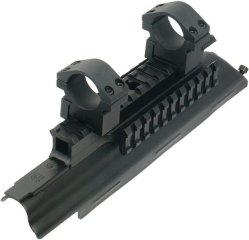 AK-47 / AK-74 / AKM / MAK-90 Tri-Rail Zielfernrohrmontage Deckel / Weaver-Picatinny mit Ringen UTG