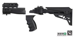 AK-47 / AK-74 Schaft / Schubschaft / AK Klappschaft mit Scorpion Dämpfung ATI TactLite SONDERPREIS!!