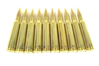 8,58x70 mm Dekopatrone .338 Deko Patrone Lapua Magnum 8,58 x 70 mm Messing .338 Lapua Finnland