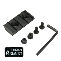 Picatinnyrail Mini für Mlok Systeme 3 Slots AR15 AK47/74 Handschutz Montageschiene tactial