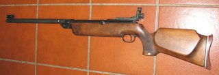 DIANA Luftgewehr, ein DIANA MOD. 65 mit F - Zeichen und Spezial Korn / Fehler